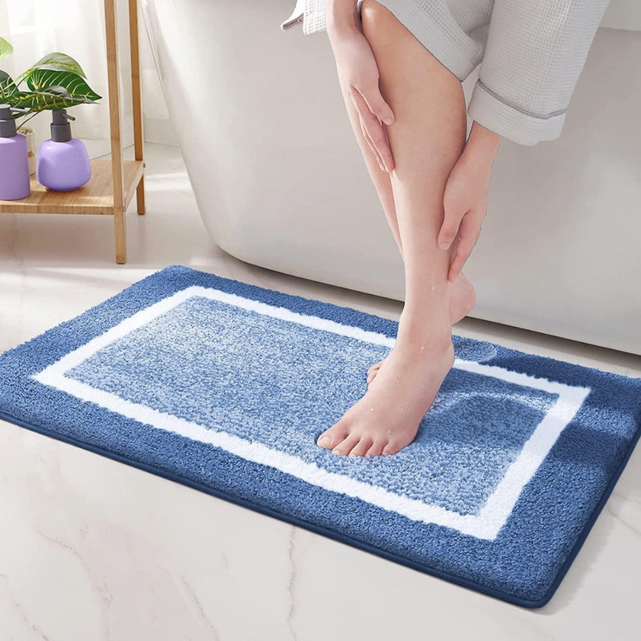 Anti Slip Bath Mat Modern Design-Bedding & Bath > Bath Mats-casanuva-Navy Glow-16"x23.5"-casanuva