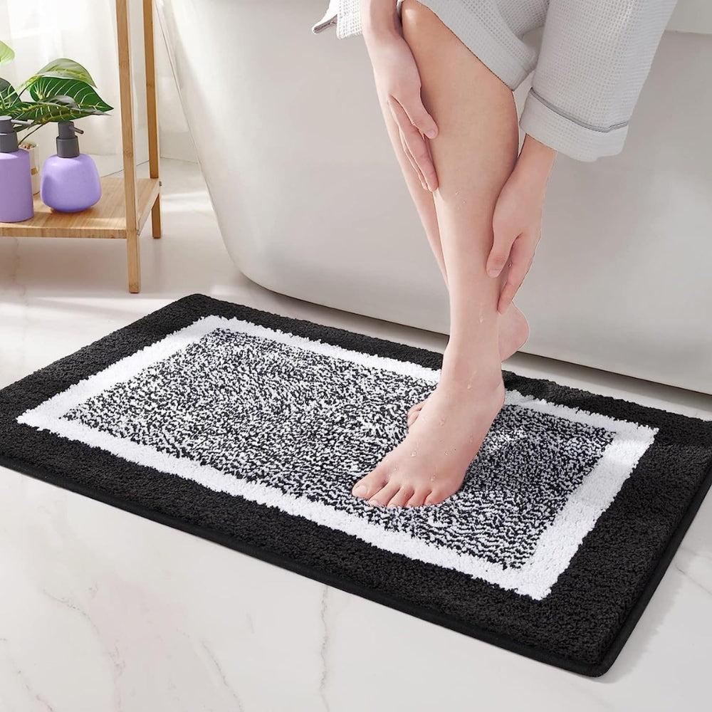 Anti Slip Bath Mat Modern Design-Bedding & Bath > Bath Mats-casanuva-Onyx Glow-16"x23.5"-casanuva