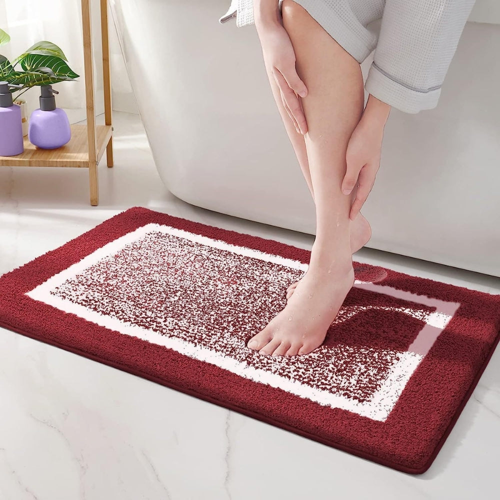 Anti Slip Bath Mat Modern Design-Bedding & Bath > Bath Mats-casanuva-Ruby Glow-16"x23.5"-casanuva