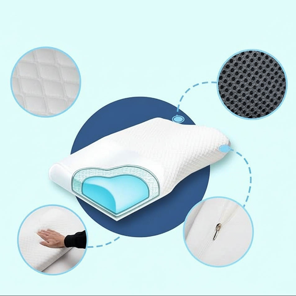Anti-Snoring Pillow Ergonomic Comfortable Design for Restful Sleep-Bedding & Bath > Pillowcases-casanuva-casanuva