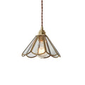 Antique Brass Flower Pendant Light-Lighting > Chandeliers & Pendant Lights-casanuva-A-casanuva