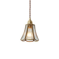 Antique Brass Flower Pendant Light-Lighting > Chandeliers & Pendant Lights-casanuva-B-casanuva