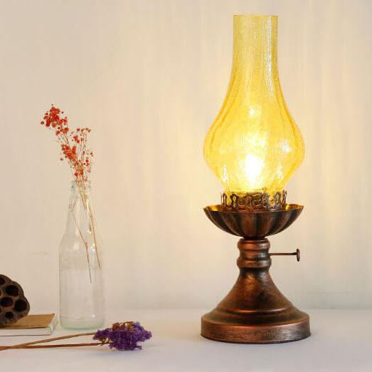 Antique Kerosene Oil Table Lamp 1-Light Vintage Design-Lighting > Table Lamps-casanuva-casanuva