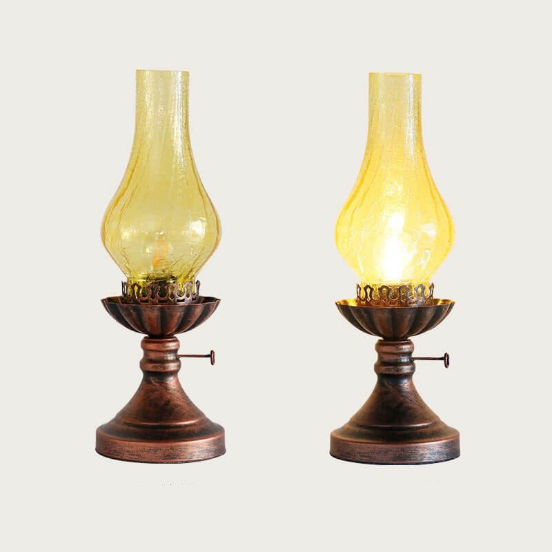 Antique Kerosene Oil Table Lamp 1-Light Vintage Design-Lighting > Table Lamps-casanuva-casanuva