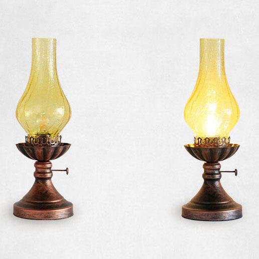 Antique Kerosene Oil Table Lamp 1-Light Vintage Design-Lighting > Table Lamps-casanuva-casanuva