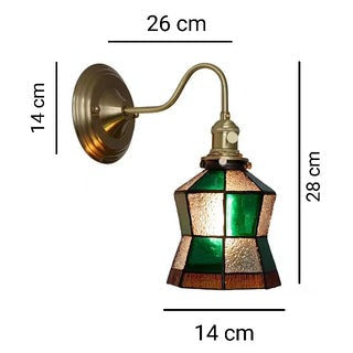 Antique Stained Glass Wall Light-Lighting > Wall Lights-casanuva-casanuva