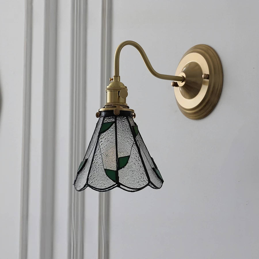 Antique Stained Glass Wall Light-Lighting > Wall Lights-casanuva-casanuva
