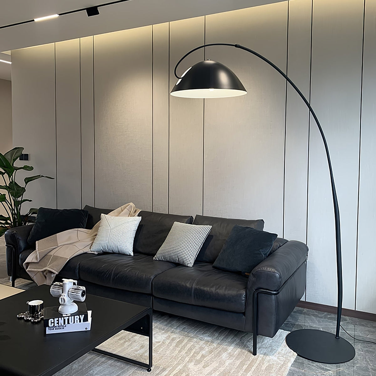 Arc Floor Lamp with Adjustable Shade-Lighting > Floor Lamps-casanuva-casanuva