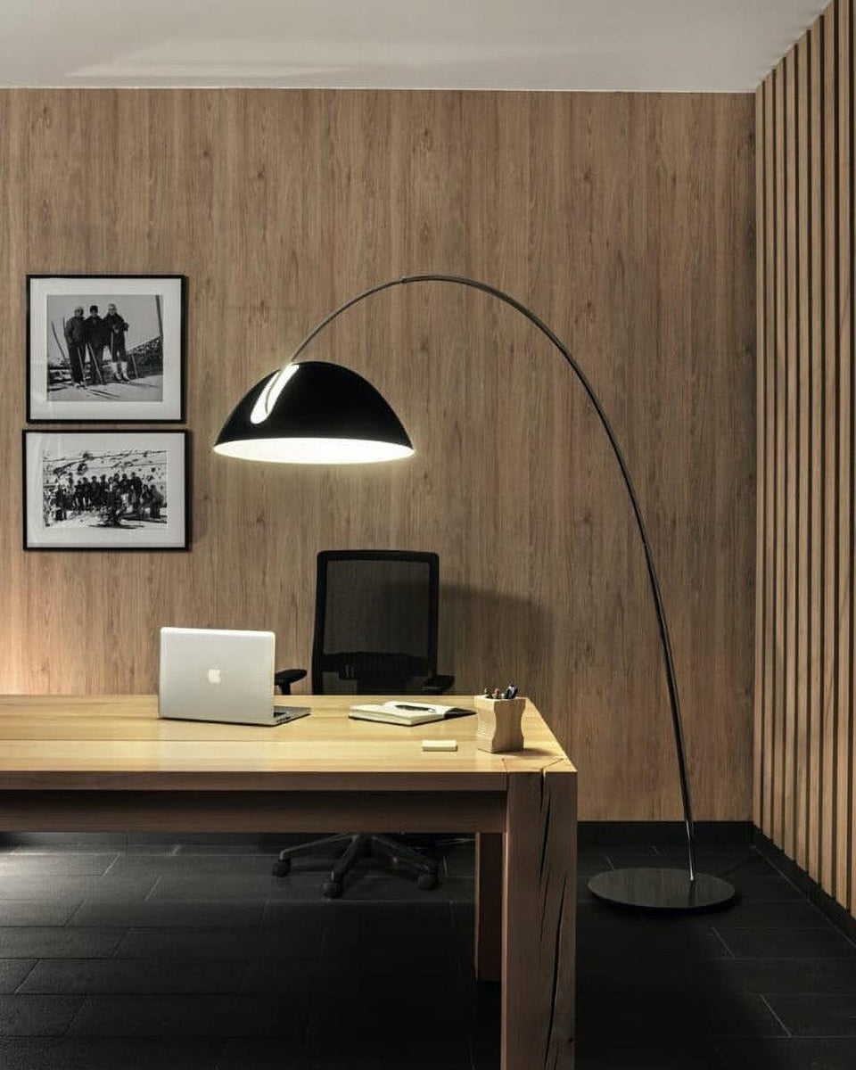 Arc Floor Lamp with Adjustable Shade-Lighting > Floor Lamps-casanuva-casanuva