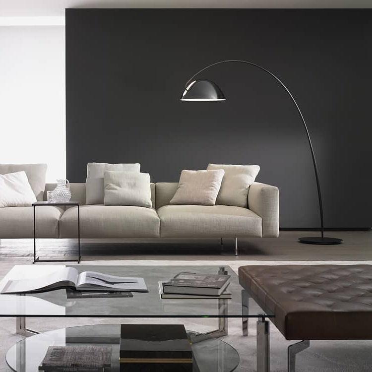 Arc Floor Lamp with Adjustable Shade-Lighting > Floor Lamps-casanuva-casanuva