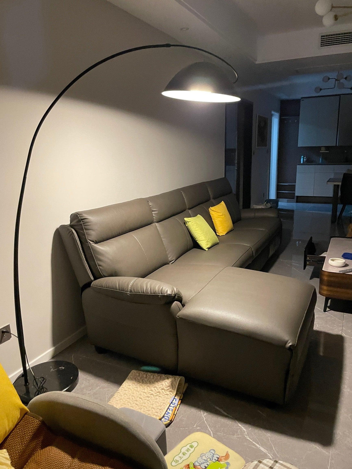 Arc Floor Lamp with Adjustable Shade-Lighting > Floor Lamps-casanuva-casanuva
