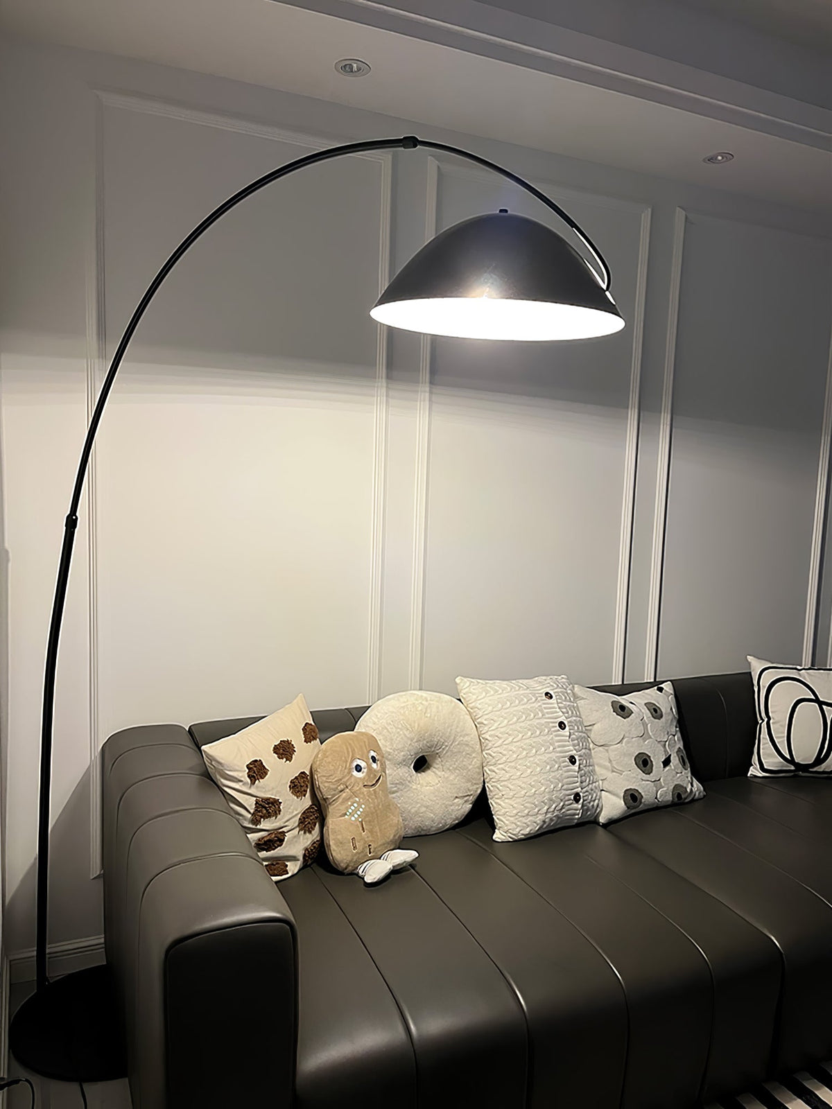 Arc Floor Lamp with Adjustable Shade-Lighting > Floor Lamps-casanuva-casanuva