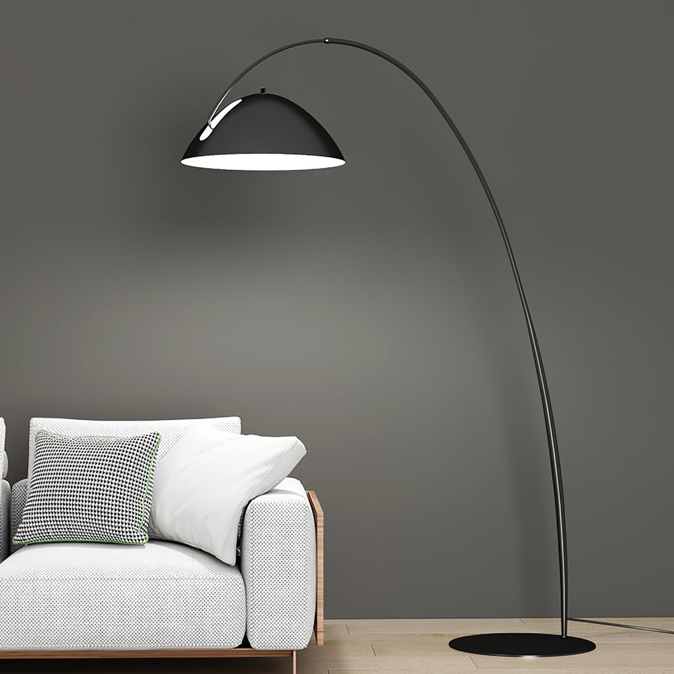 Arc Floor Lamp with Adjustable Shade-Lighting > Floor Lamps-casanuva-casanuva