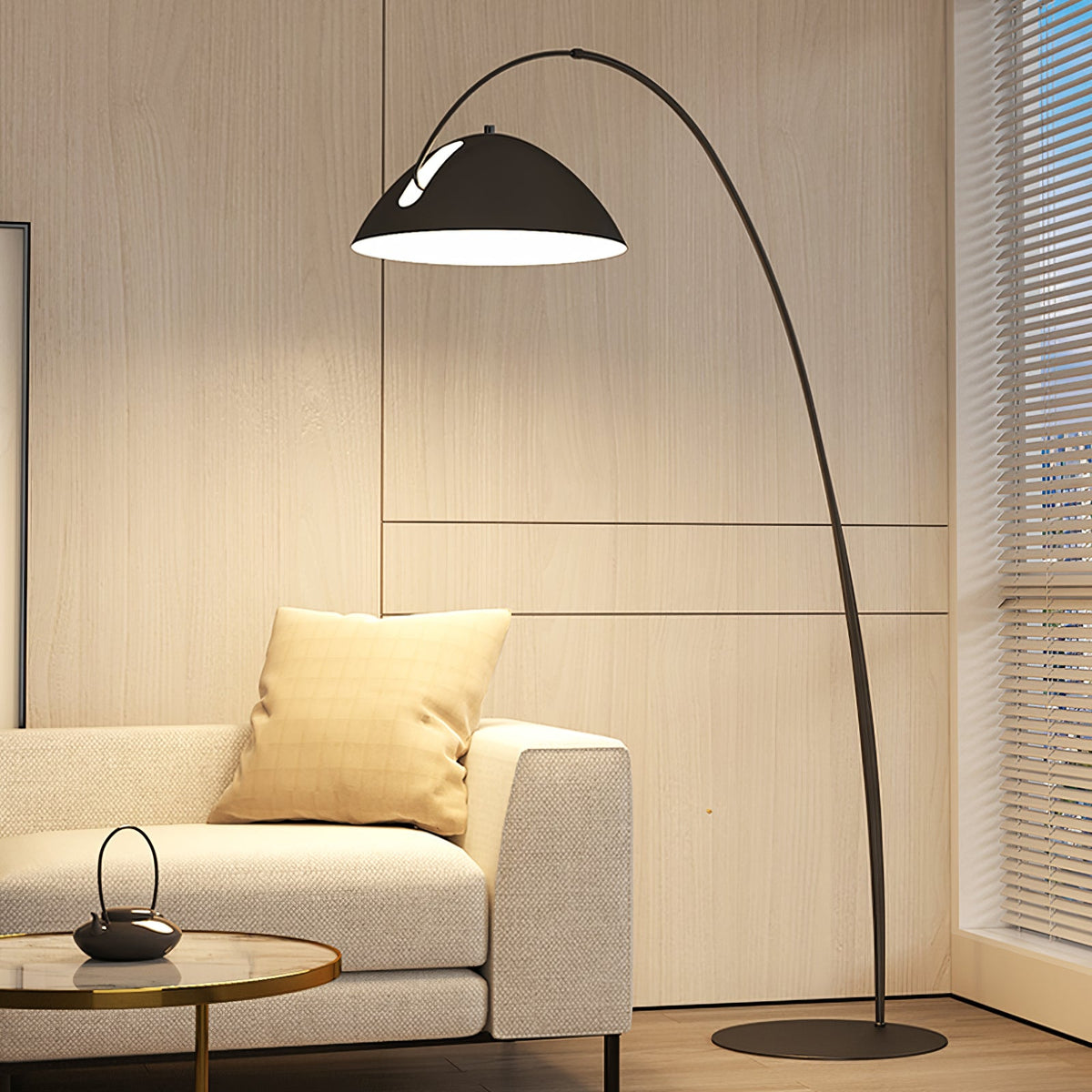 Arc Floor Lamp with Adjustable Shade-Lighting > Floor Lamps-casanuva-casanuva