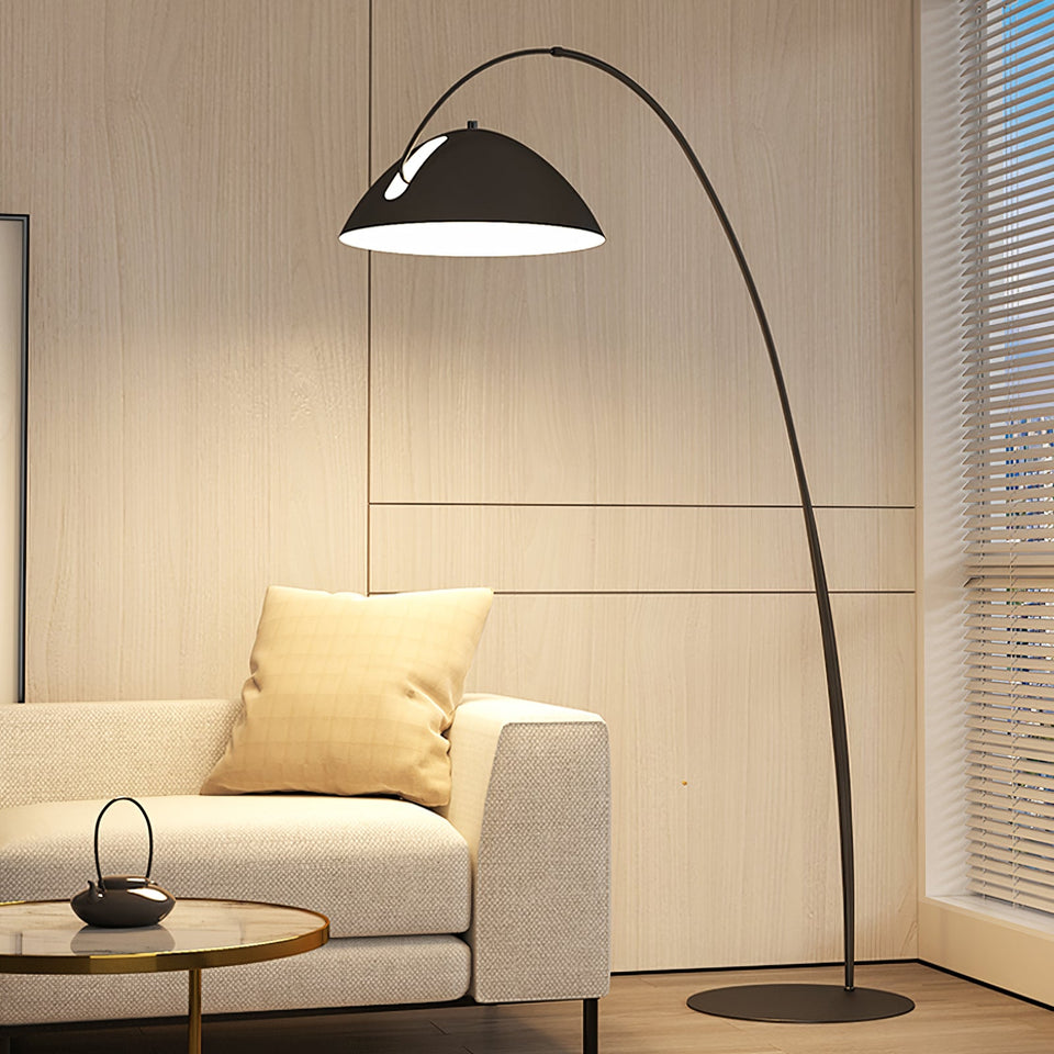 Arc Floor Lamp with Adjustable Shade-Lighting > Floor Lamps-casanuva-casanuva