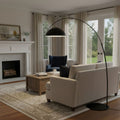 Arc Floor Lamp with Adjustable Shade-Lighting > Floor Lamps-casanuva-casanuva