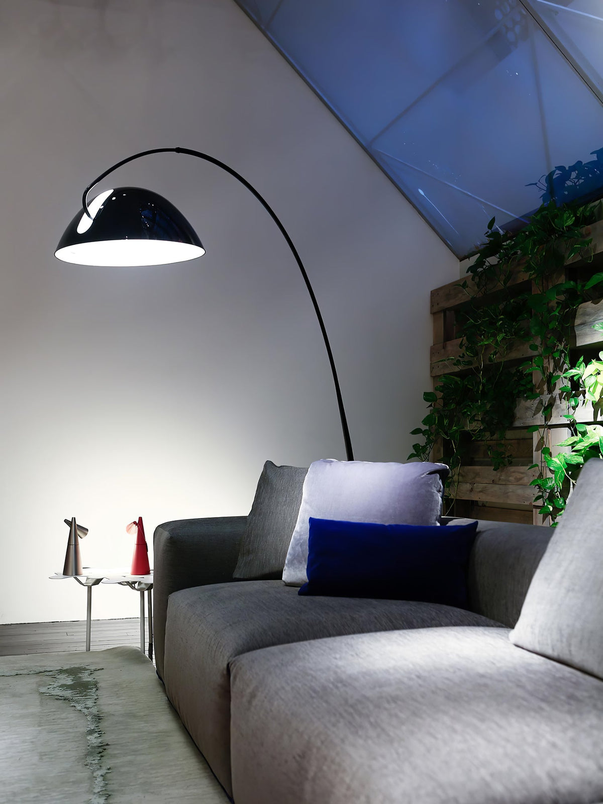 Arc Floor Lamp with Adjustable Shade-Lighting > Floor Lamps-casanuva-casanuva