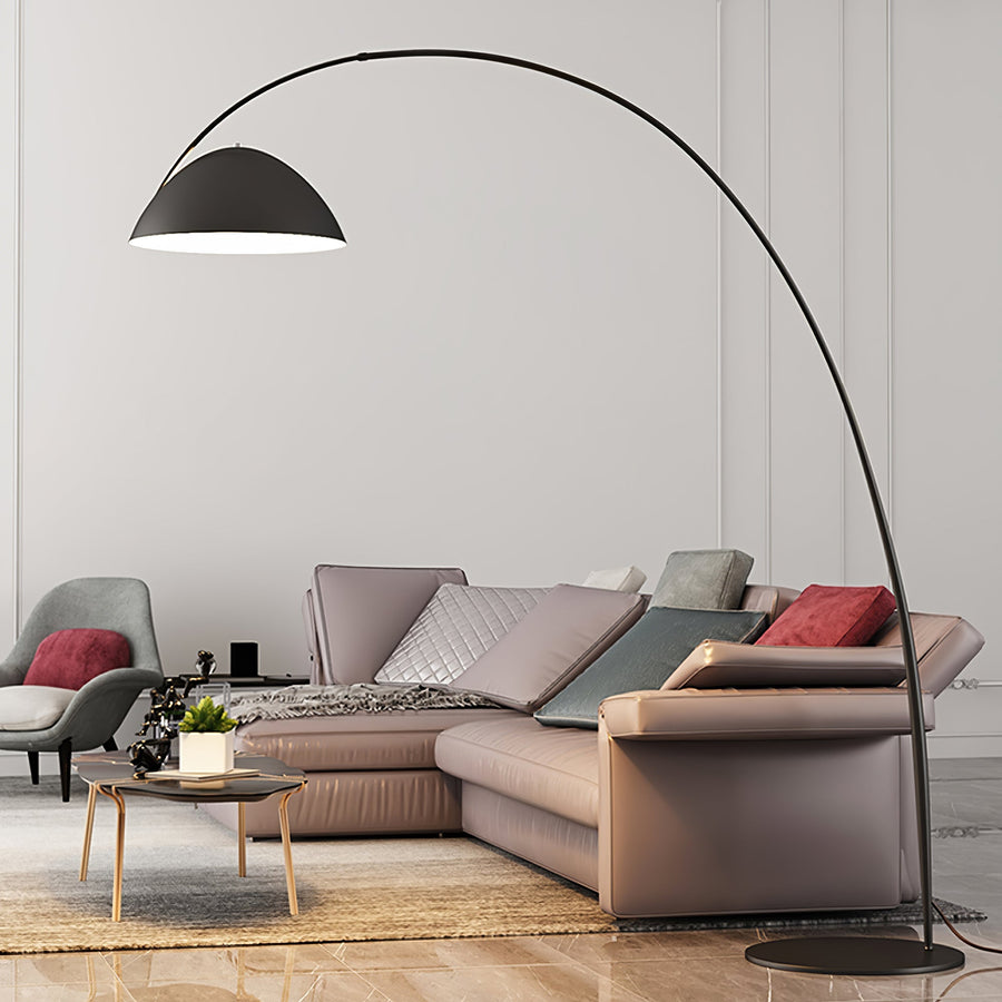 Arc Floor Lamp with Adjustable Shade-Lighting > Floor Lamps-casanuva-casanuva