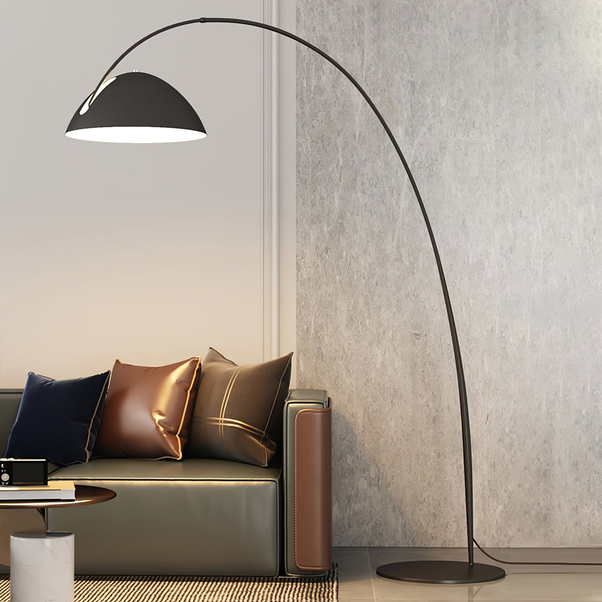 Arc Floor Lamp with Adjustable Shade-Lighting > Floor Lamps-casanuva-casanuva