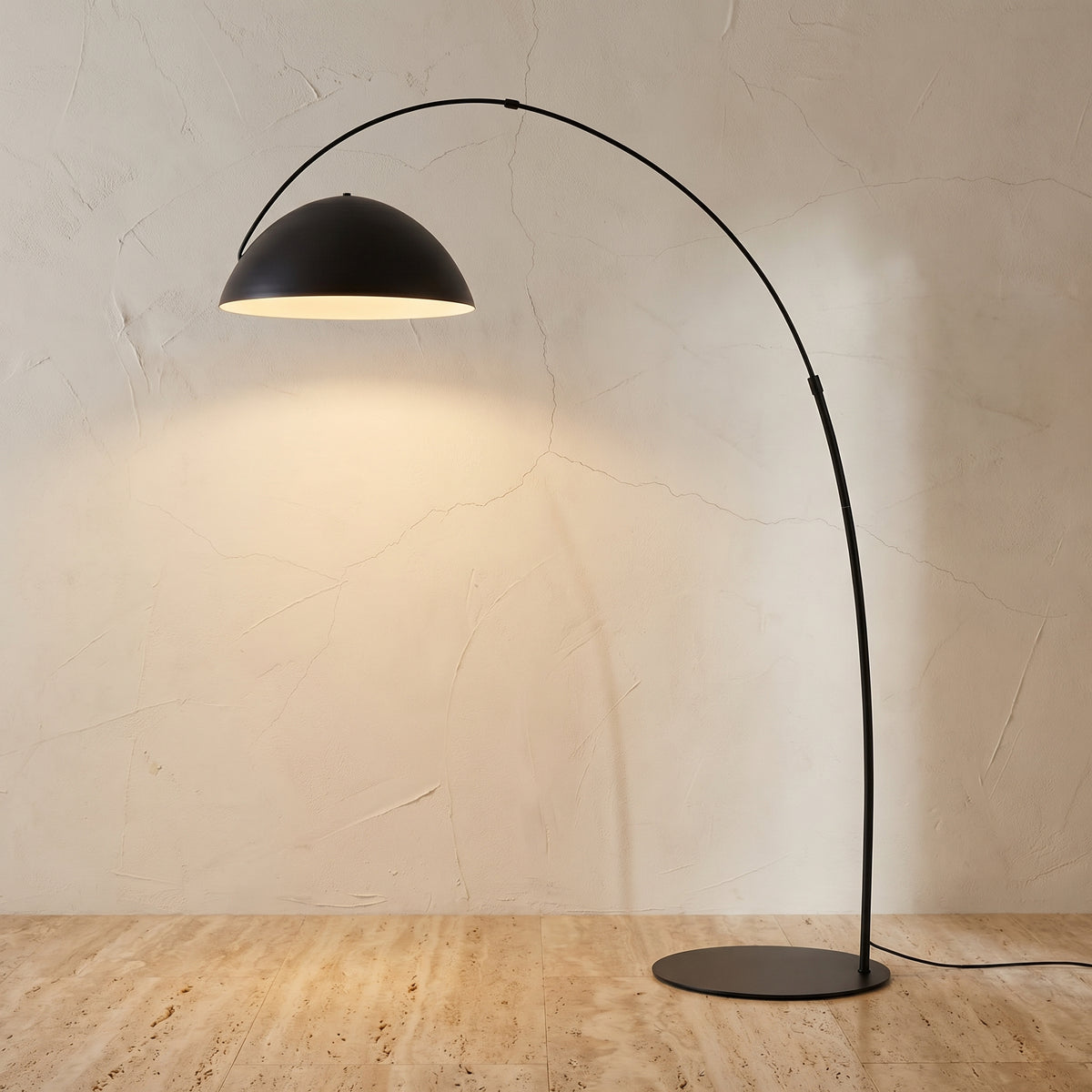 Arc Floor Lamp with Adjustable Shade-Lighting > Floor Lamps-casanuva-casanuva
