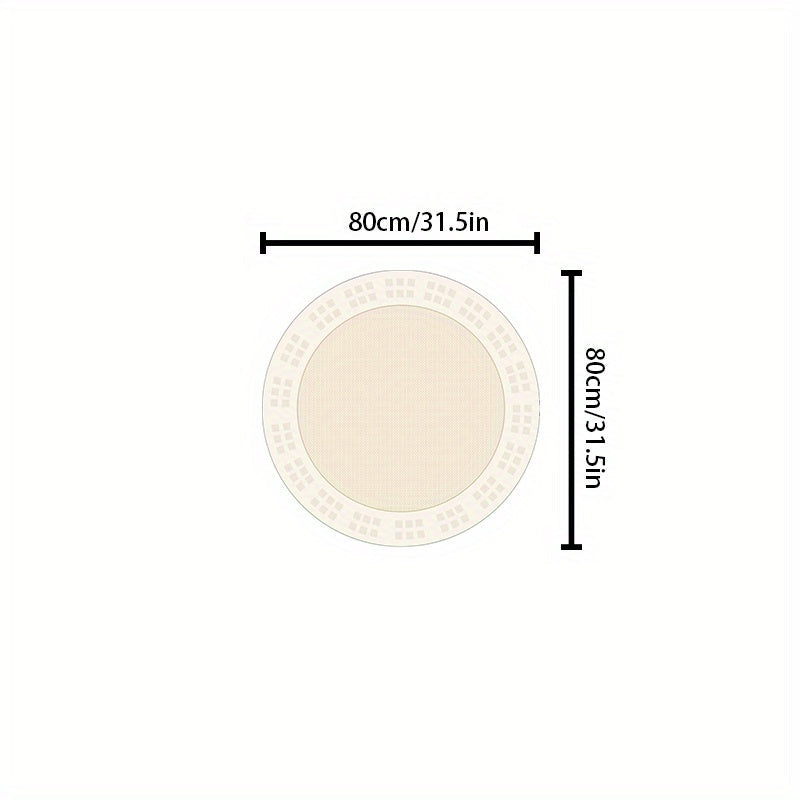 Area Rug Cream Soft Non-Slip Washable for Stylish Living Spaces-Rugs & Mats > Area Rugs-casanuva-B-80*80cm-casanuva