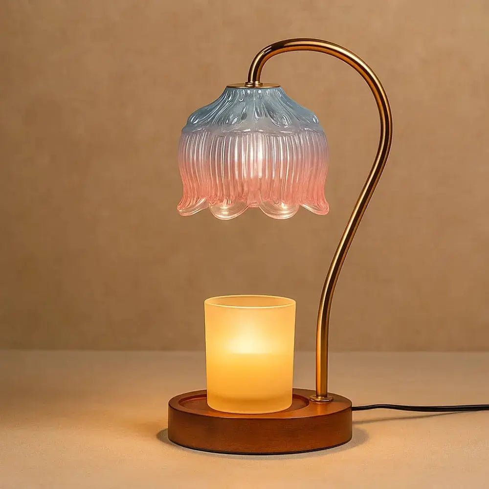 Aromatherapy Candle Warmer Lamp with Fragrance-Home Decor > Decorative Accessories-casanuva-Blue Pink-Warm Wit (Gradatie)-casanuva