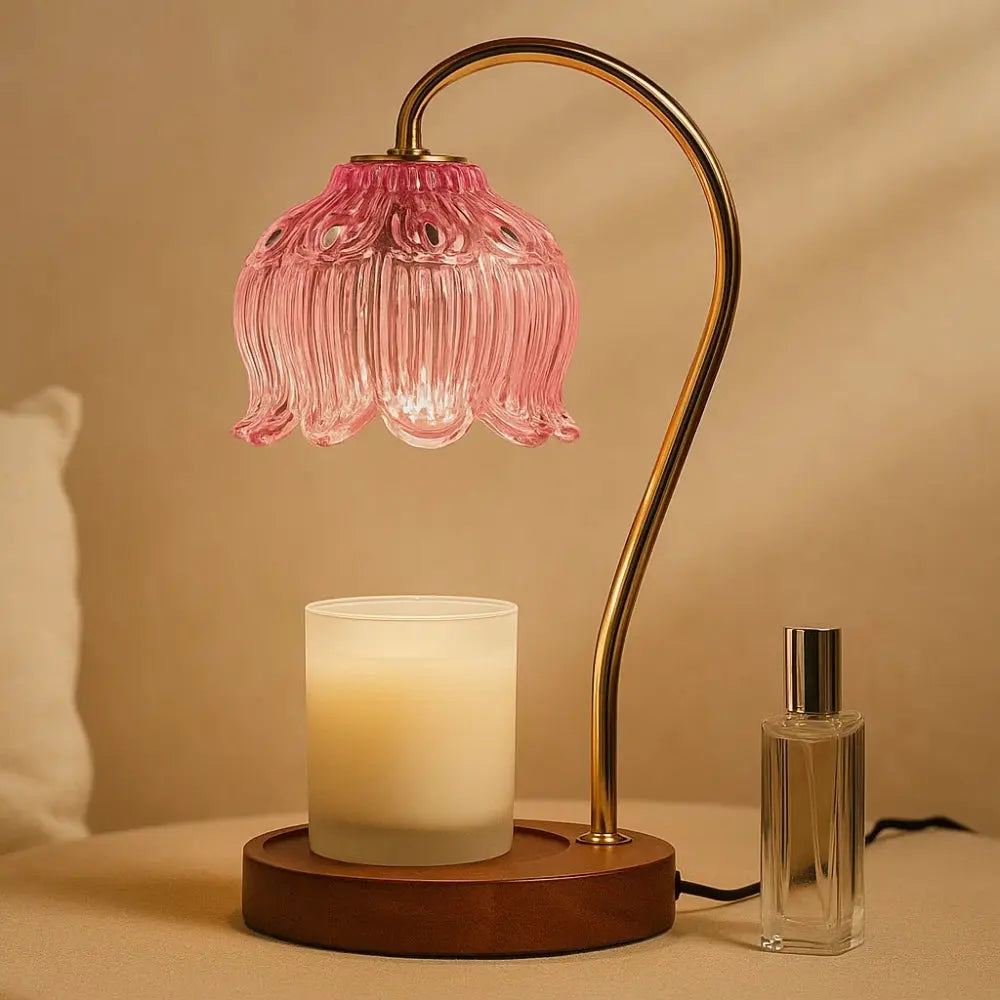 Aromatherapy Candle Warmer Lamp with Fragrance-Home Decor > Decorative Accessories-casanuva-Pink-Warm Wit (Gradatie)-casanuva