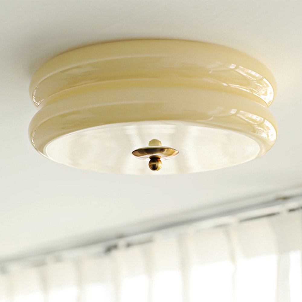 Art Deco Cream Cake Ceiling Light-Lighting > Ceiling Lights-casanuva-casanuva