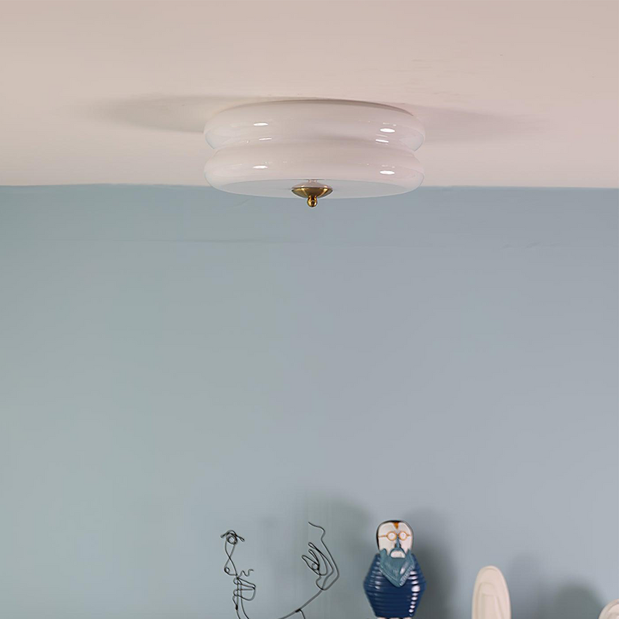 Art Deco Cream Cake Ceiling Light-Lighting > Ceiling Lights-casanuva-casanuva