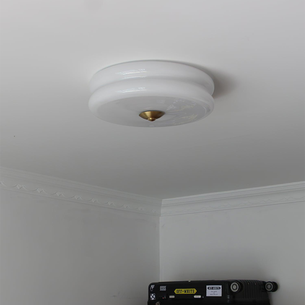 Art Deco Cream Cake Ceiling Light-Lighting > Ceiling Lights-casanuva-casanuva