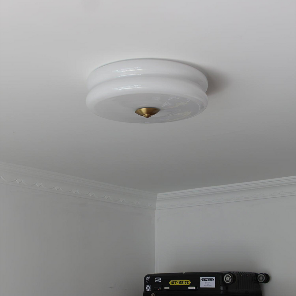 Art Deco Cream Cake Ceiling Light-Lighting > Ceiling Lights-casanuva-casanuva