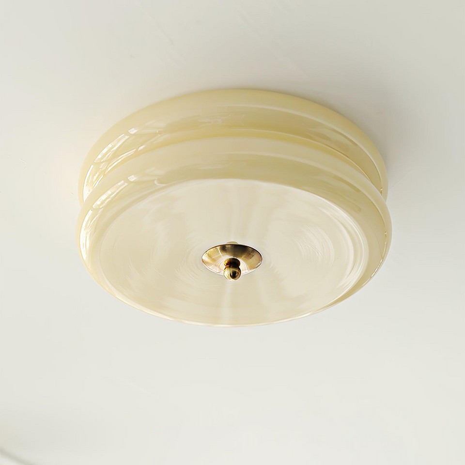 Art Deco Cream Cake Ceiling Light-Lighting > Ceiling Lights-casanuva-casanuva