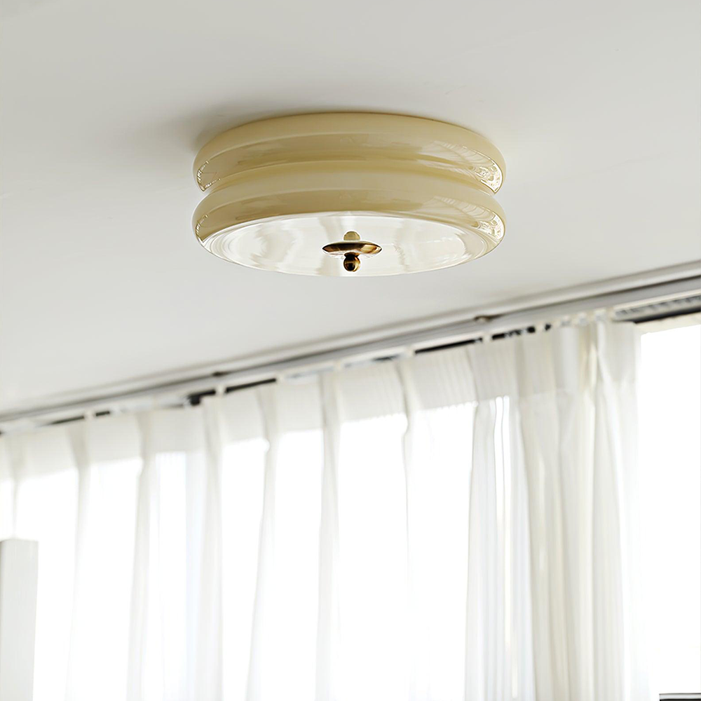 Art Deco Cream Cake Ceiling Light-Lighting > Ceiling Lights-casanuva-casanuva