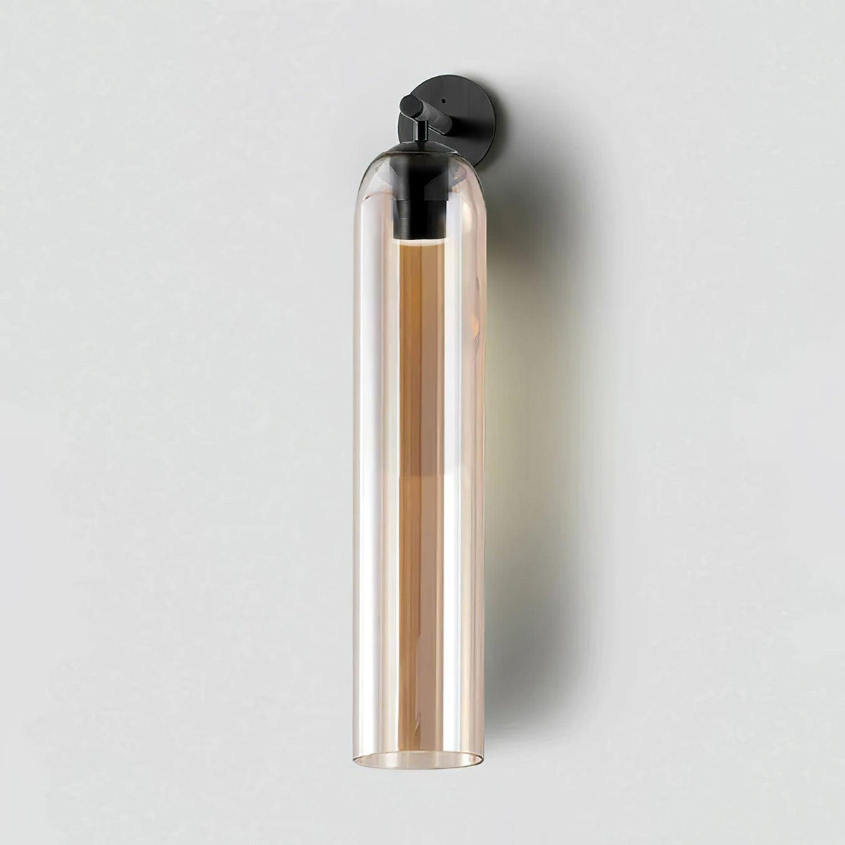 Art Glass Wall Sconce-Lighting > Wall Lights-casanuva-10cmx48cm-Black-Amber-casanuva