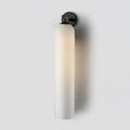 Art Glass Wall Sconce-Lighting > Wall Lights-casanuva-10cmx48cm-Black-Frosted White-casanuva