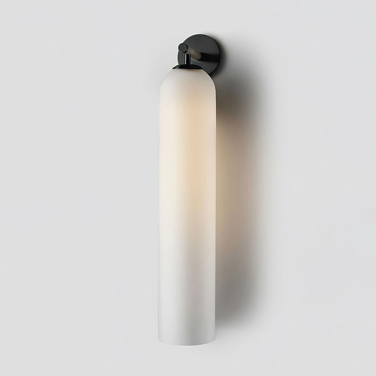 Art Glass Wall Sconce-Lighting > Wall Lights-casanuva-10cmx48cm-Black-Frosted White-casanuva