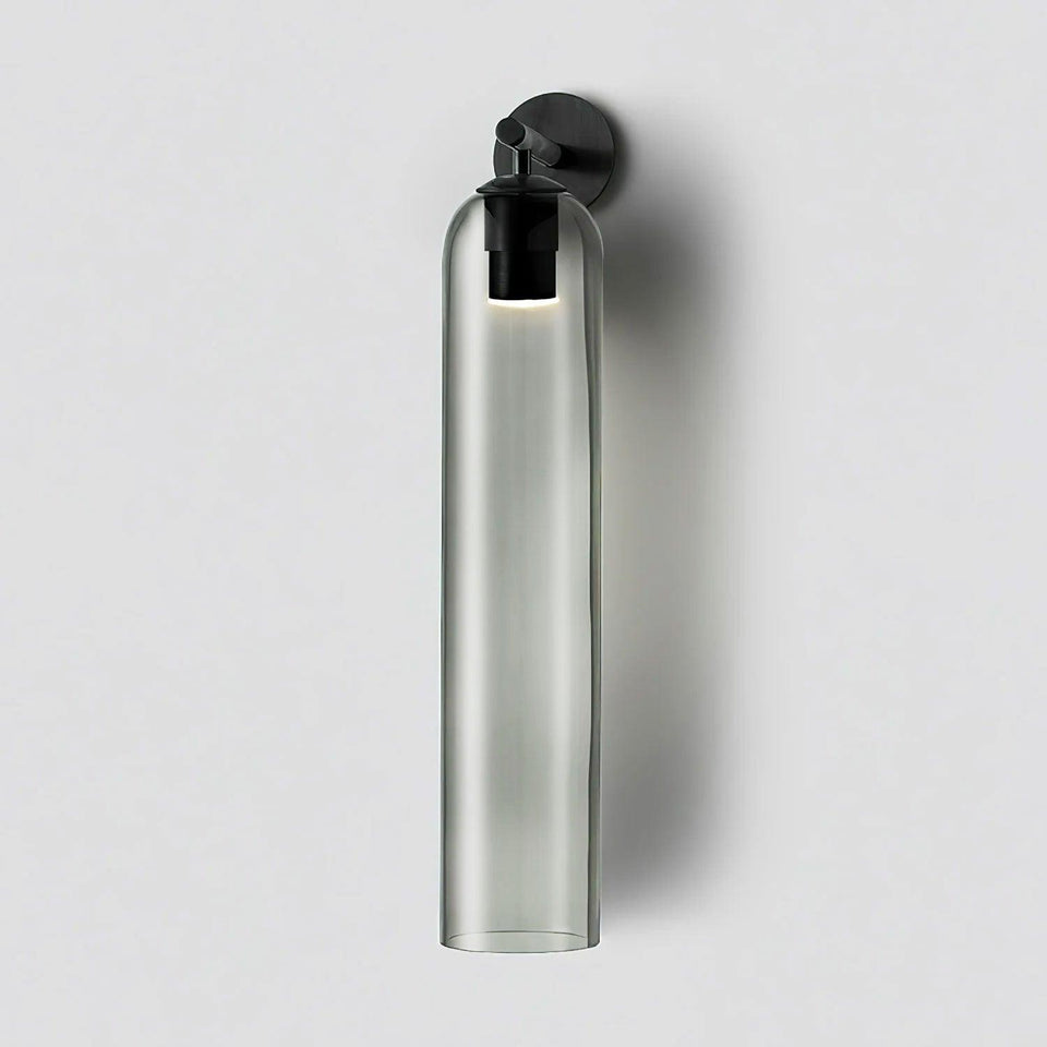 Art Glass Wall Sconce-Lighting > Wall Lights-casanuva-10cmx48cm-Black-Smoke Gray-casanuva