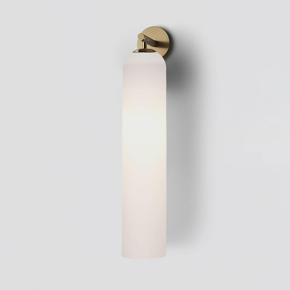 Art Glass Wall Sconce-Lighting > Wall Lights-casanuva-10cmx48cm-Gold-Matte White-casanuva