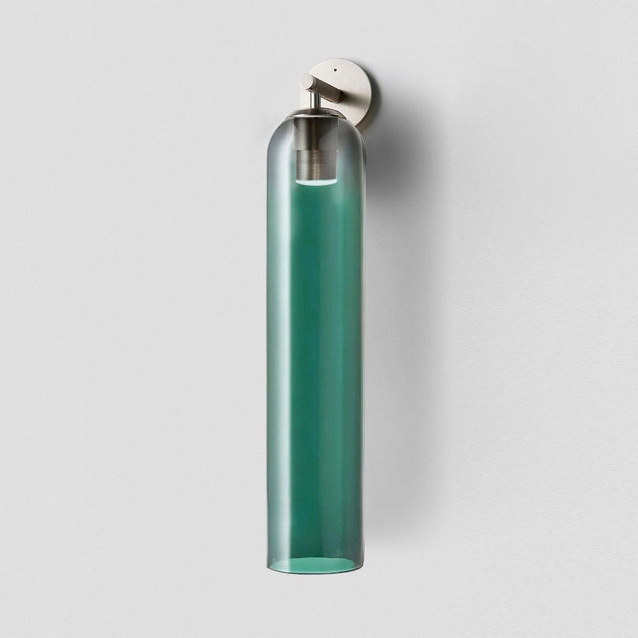Art Glass Wall Sconce-Lighting > Wall Lights-casanuva-10cmx48cm-Sand Nickel-Green-casanuva