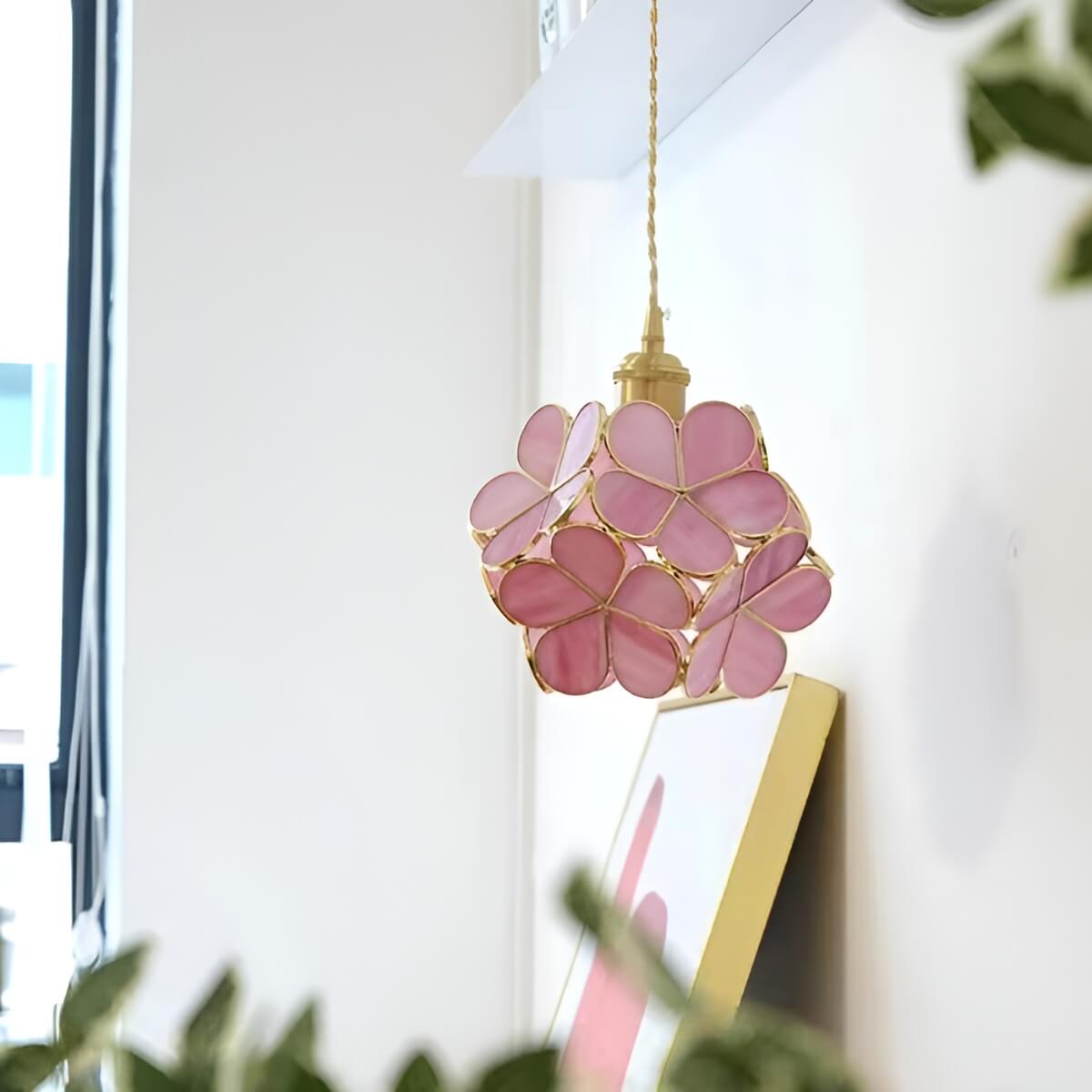Art Nouveau Glass Pendant Lamp for Bedroom Lighting-Lighting > Chandeliers & Pendant Lights-casanuva-casanuva