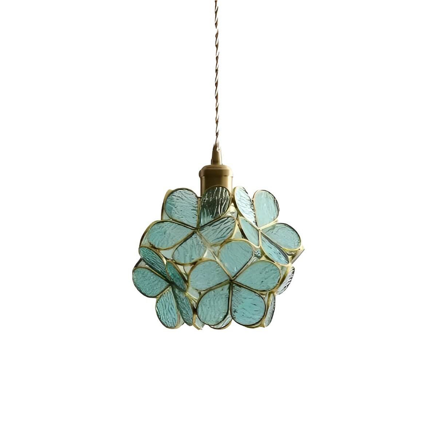 Art Nouveau Glass Pendant Lamp for Bedroom Lighting-Lighting > Chandeliers & Pendant Lights-casanuva-Blue-casanuva