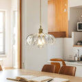 Art Nouveau Lotus Colored Glass Pendant Light-Lighting > Chandeliers & Pendant Lights-casanuva-casanuva
