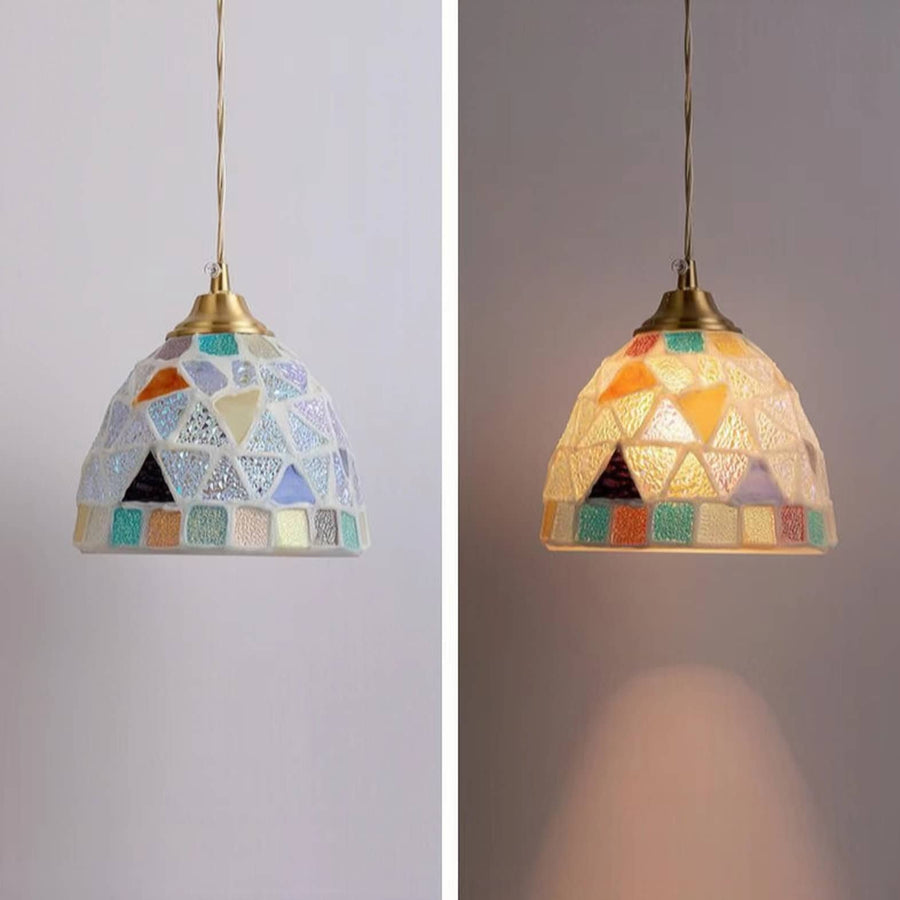 Art Nouveau Stained Glass Pendant Light-Lighting > Chandeliers & Pendant Lights-casanuva-casanuva