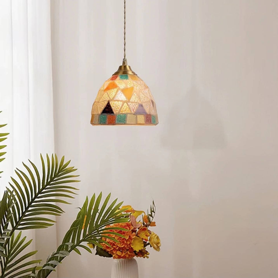 Art Nouveau Stained Glass Pendant Light-Lighting > Chandeliers & Pendant Lights-casanuva-casanuva
