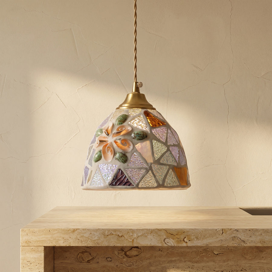 Art Nouveau Stained Glass Pendant Light-Lighting > Chandeliers & Pendant Lights-casanuva-casanuva