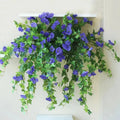 Artificial Wisteria Floral Arrangement No Maintenance-Home Decor > Decorative Accessories-casanuva-Purple-casanuva