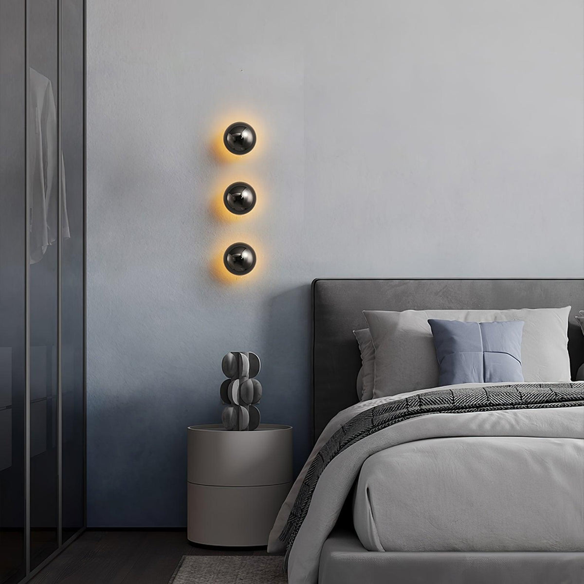 Aurum Sphere Wall Sconce Light-Lighting > Wall Lights-casanuva-casanuva