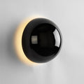 Aurum Sphere Wall Sconce Light-Lighting > Wall Lights-casanuva-16cmx10cm-Bright black-Warm Light-casanuva