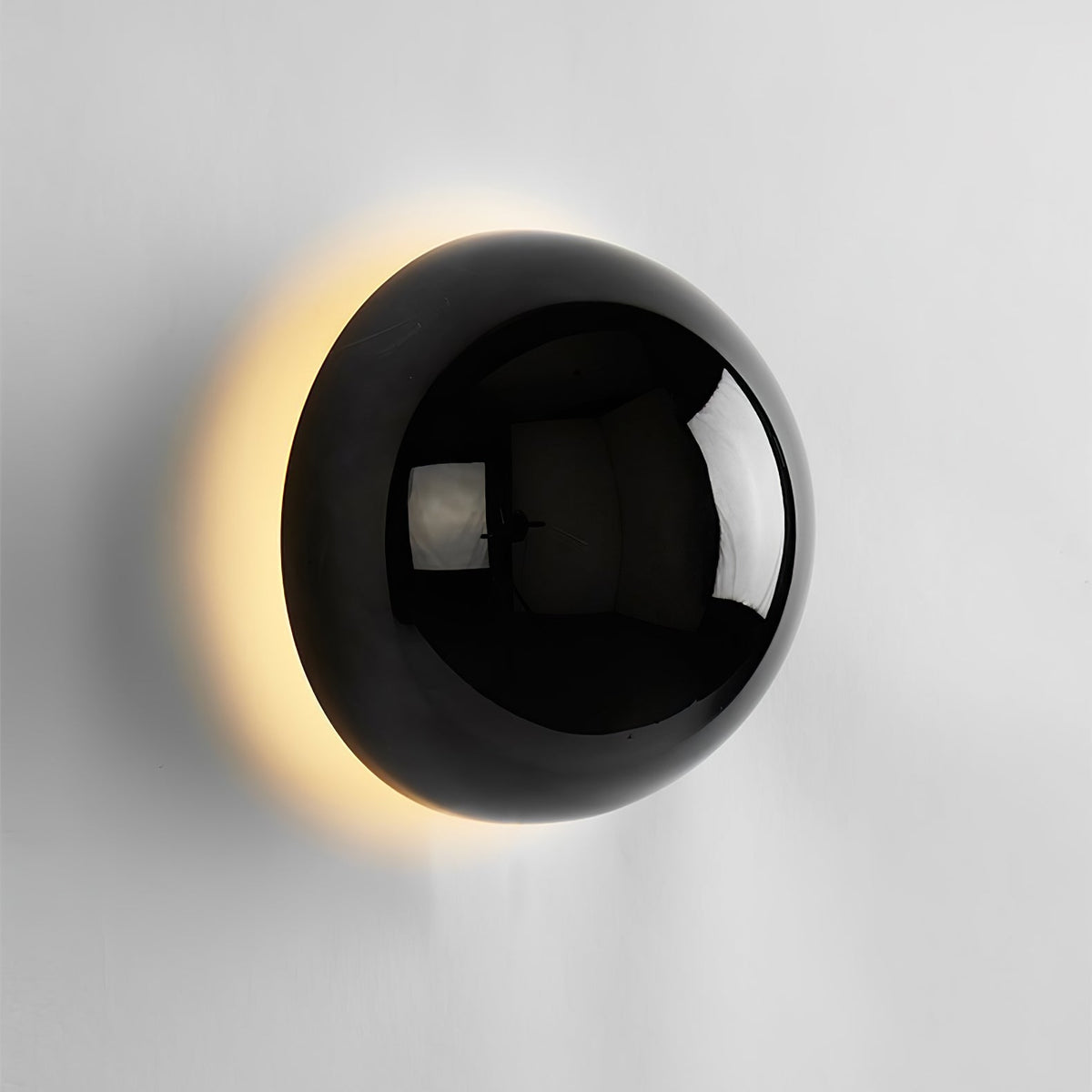 Aurum Sphere Wall Sconce Light-Lighting > Wall Lights-casanuva-16cmx10cm-Bright black-Warm Light-casanuva