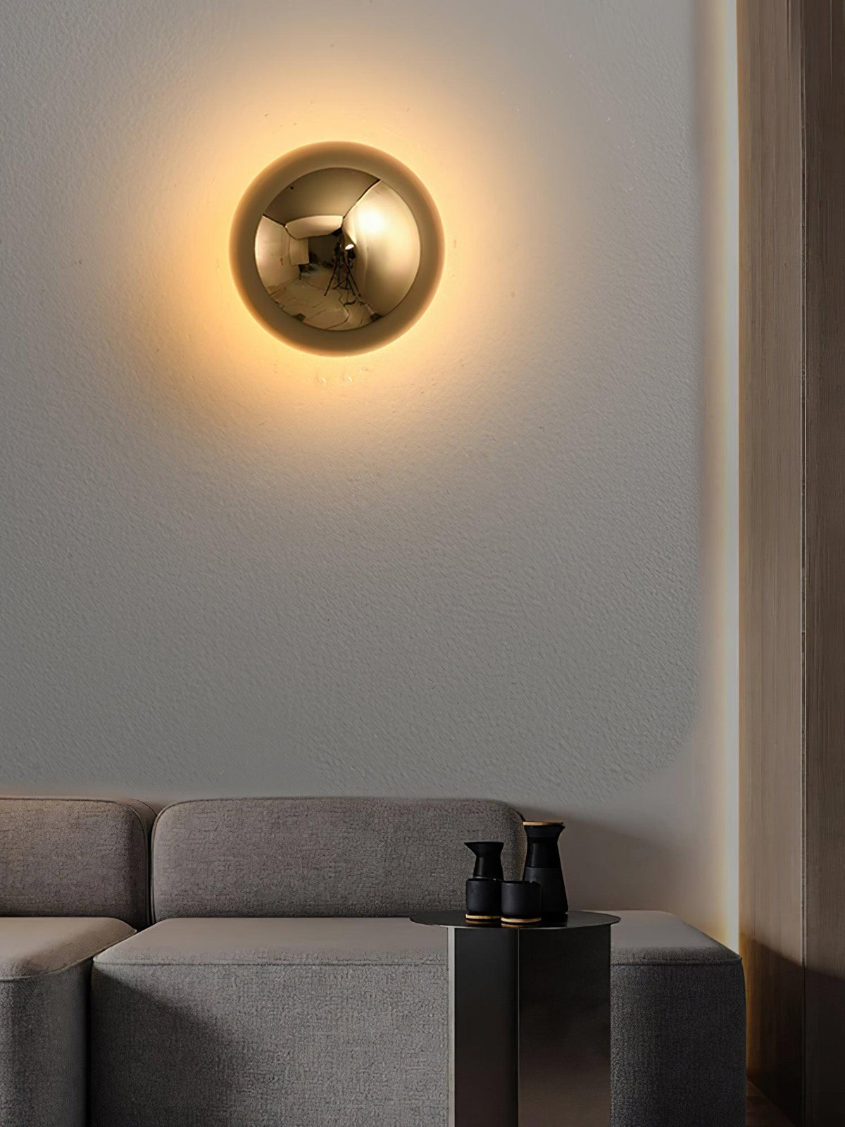 Aurum Sphere Wall Sconce Light-Lighting > Wall Lights-casanuva-casanuva